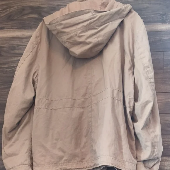 Roots 73 Athletics Hooded Field Jacket - Tan Khaki - Men’s Large - Picture 7 of 7